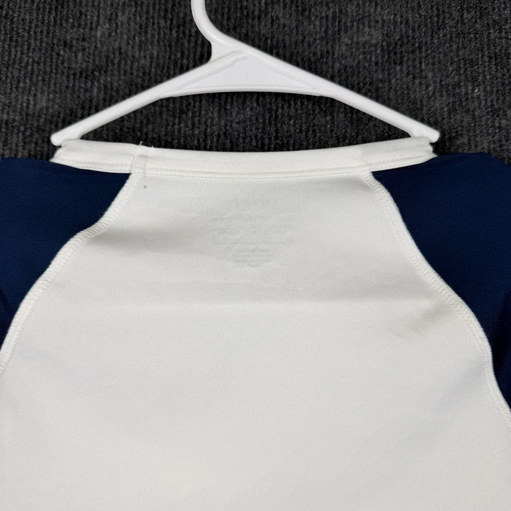 Polo Ralph Lauren Rash Guard Boys L 14-16‎ White Blue Windsurf Polo Bear Swim